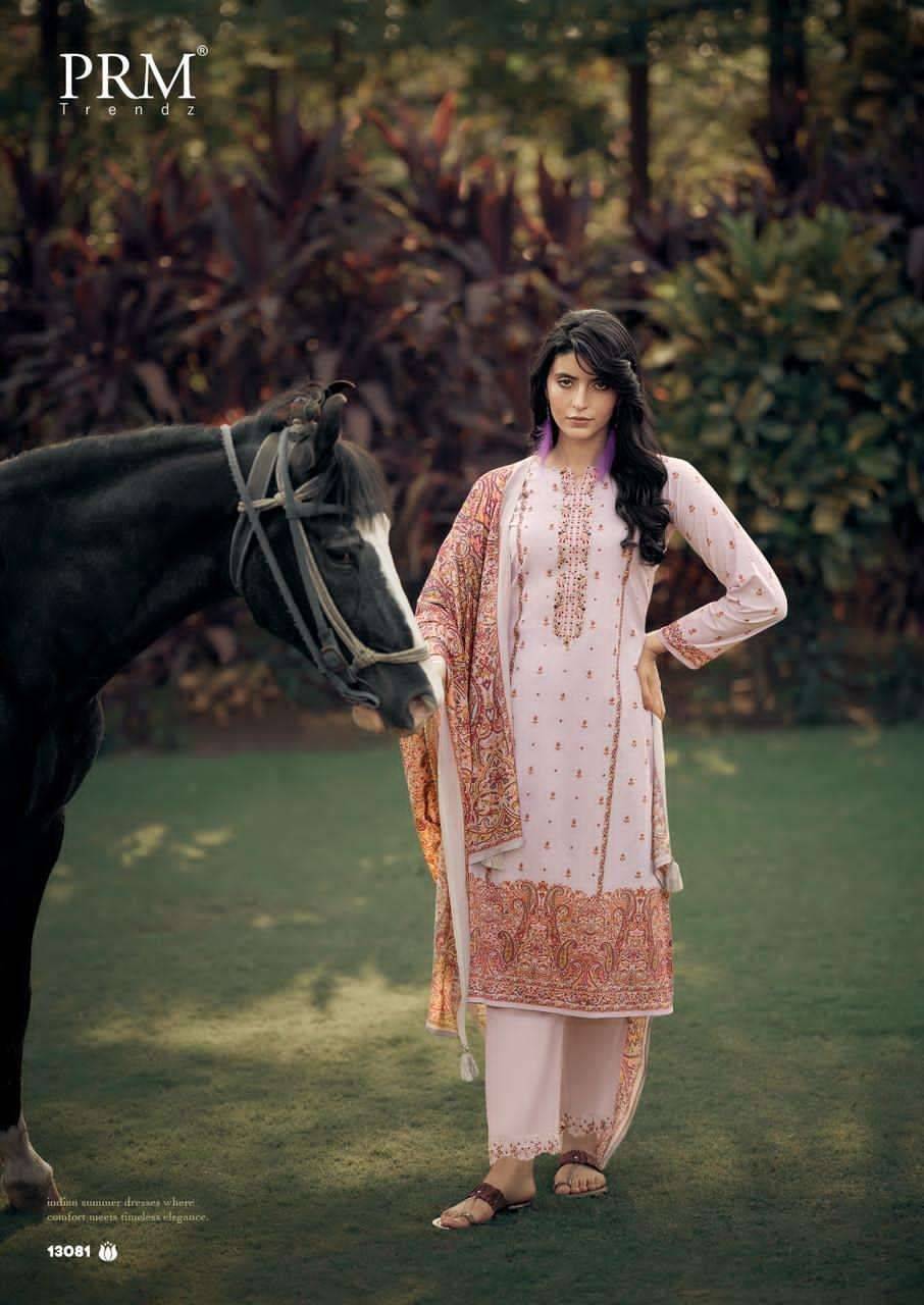 KHWAISH VOL-2 By PRM TRENDZ 13081 To 13086 Series Stylish Beautiful Colourful Cotton Dresses At Wholesale Price